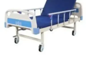 Semi fowler hospital bed with side rails mattress wheels
